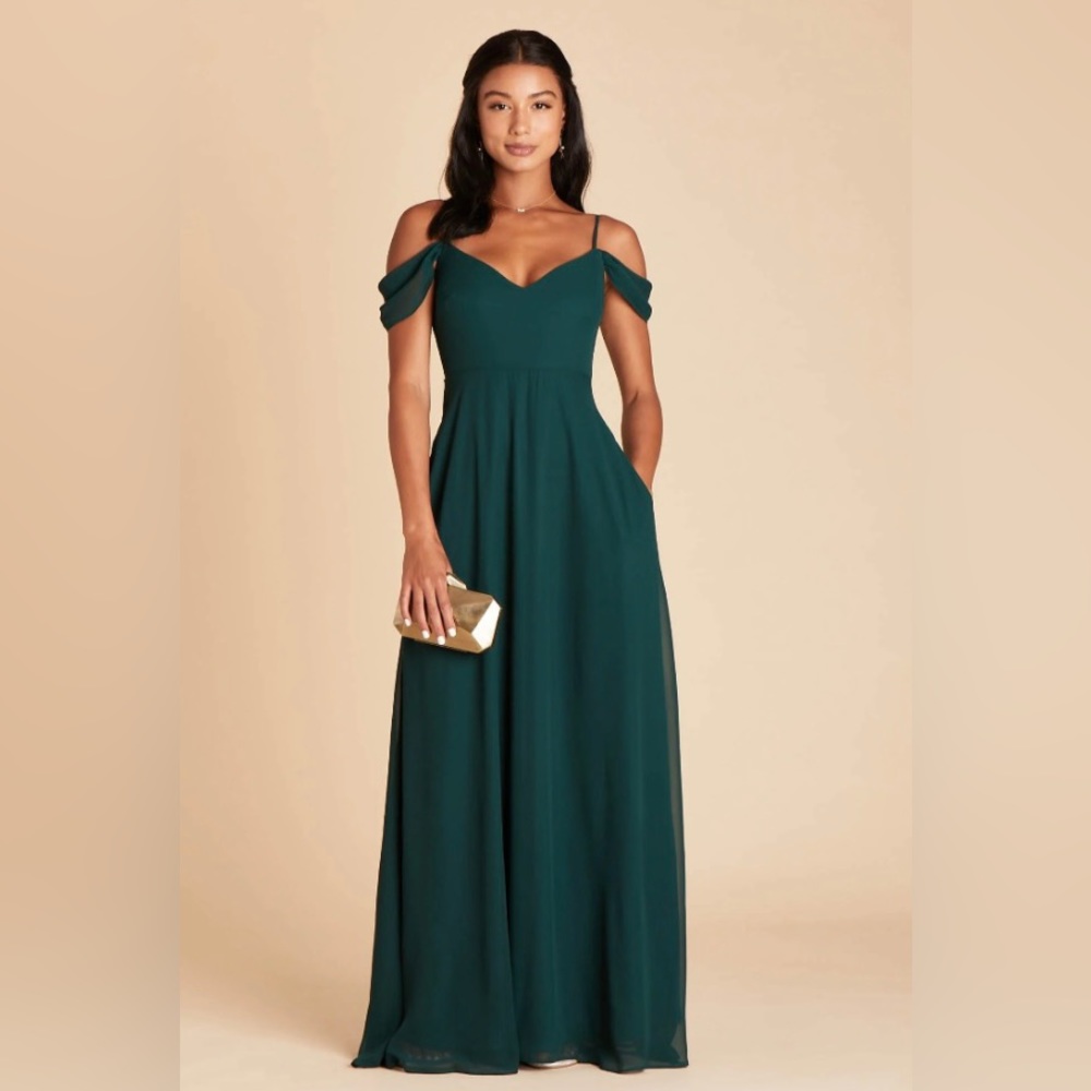 Long formal bridesmaid dress by Birdie Gray